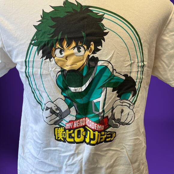My Hero Academia Shirt Mens Large Coquette Short Sleeve Anime Graphic Print - Picture 3 of 9